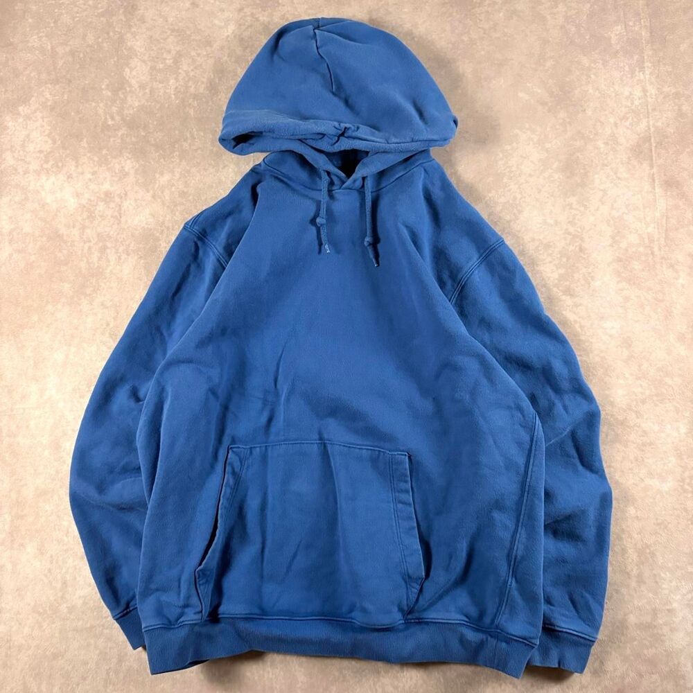 Gap Men's Blue and Navy Hoodie
